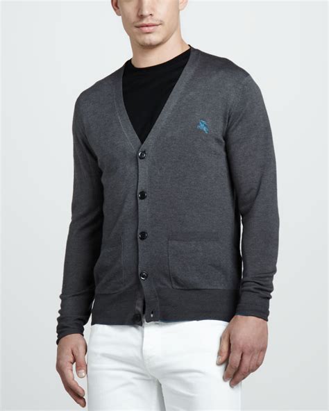 burberry cardigan mens|burberry brit merino wool cardigan.